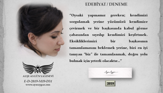 Yüzünü Kendine Çevir