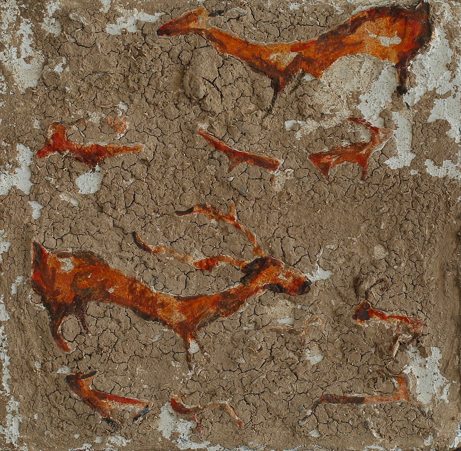 AYŞE AYGÜN Tablo21 Tuval Üzerine Karışık Teknik 30x30  2018 2019