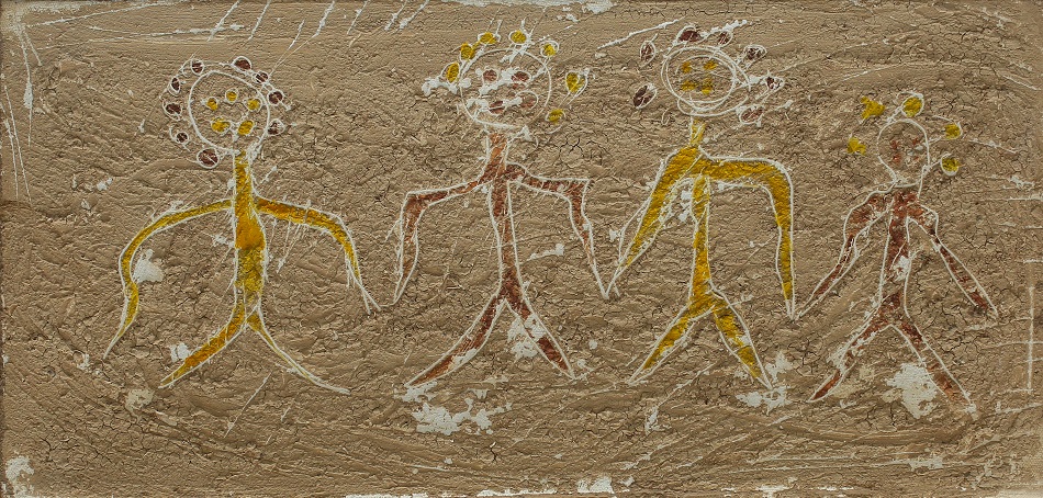 AYŞE AYGÜN Toprak 28 Tuval Üzerine Karışık Teknik  24x50 2018 2019