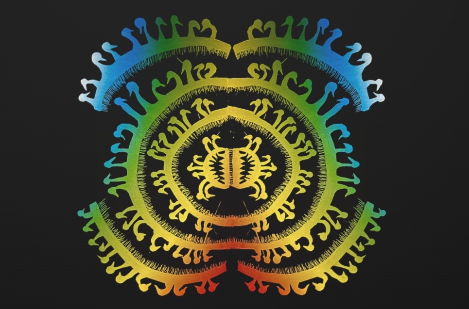 Ayşe Aygün 2023  Çalışma118 Kağıt Üzeri Kazıma Tekniği 20x30