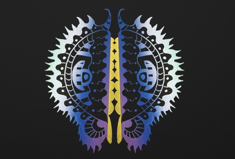 Ayşe Aygün 2023  Çalışma 31 Kağıt Üzeri Kazıma Tekniği 20x30