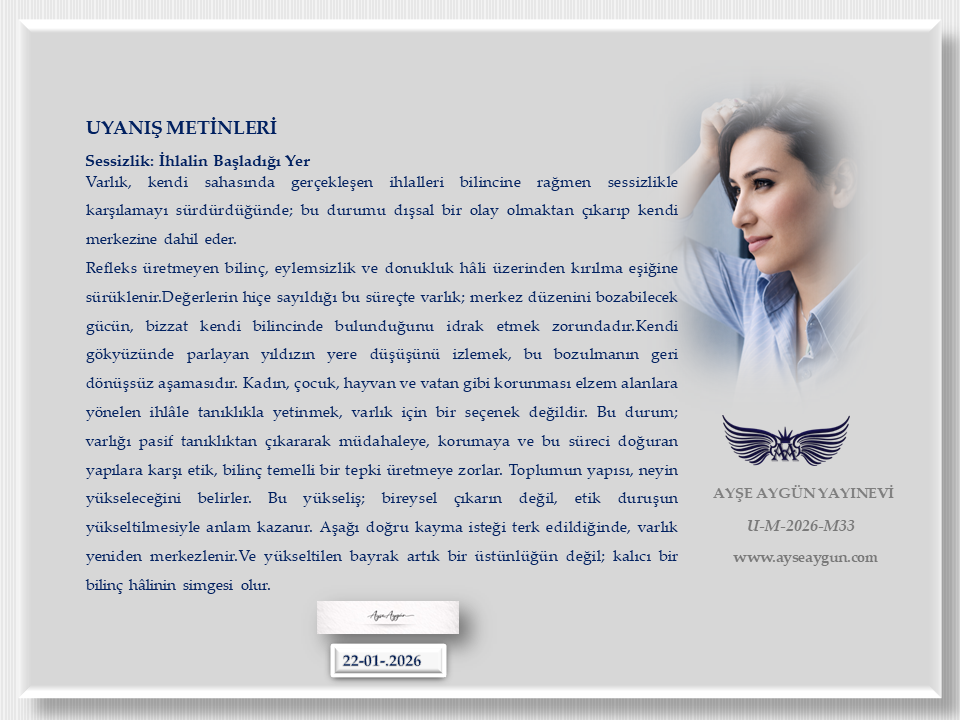 Sessizlik: İhlalin Başladığı Yer
