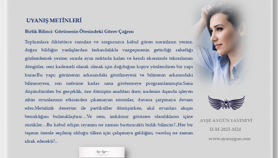 Birlik Bilinci: Görünenin Ötesindeki Görev Çağrısı