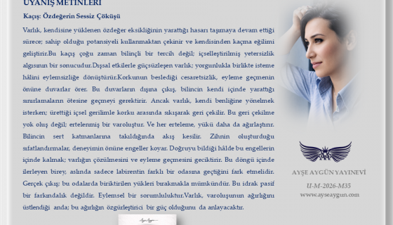Kaçış: Özdeğerin Sessiz Çöküşü